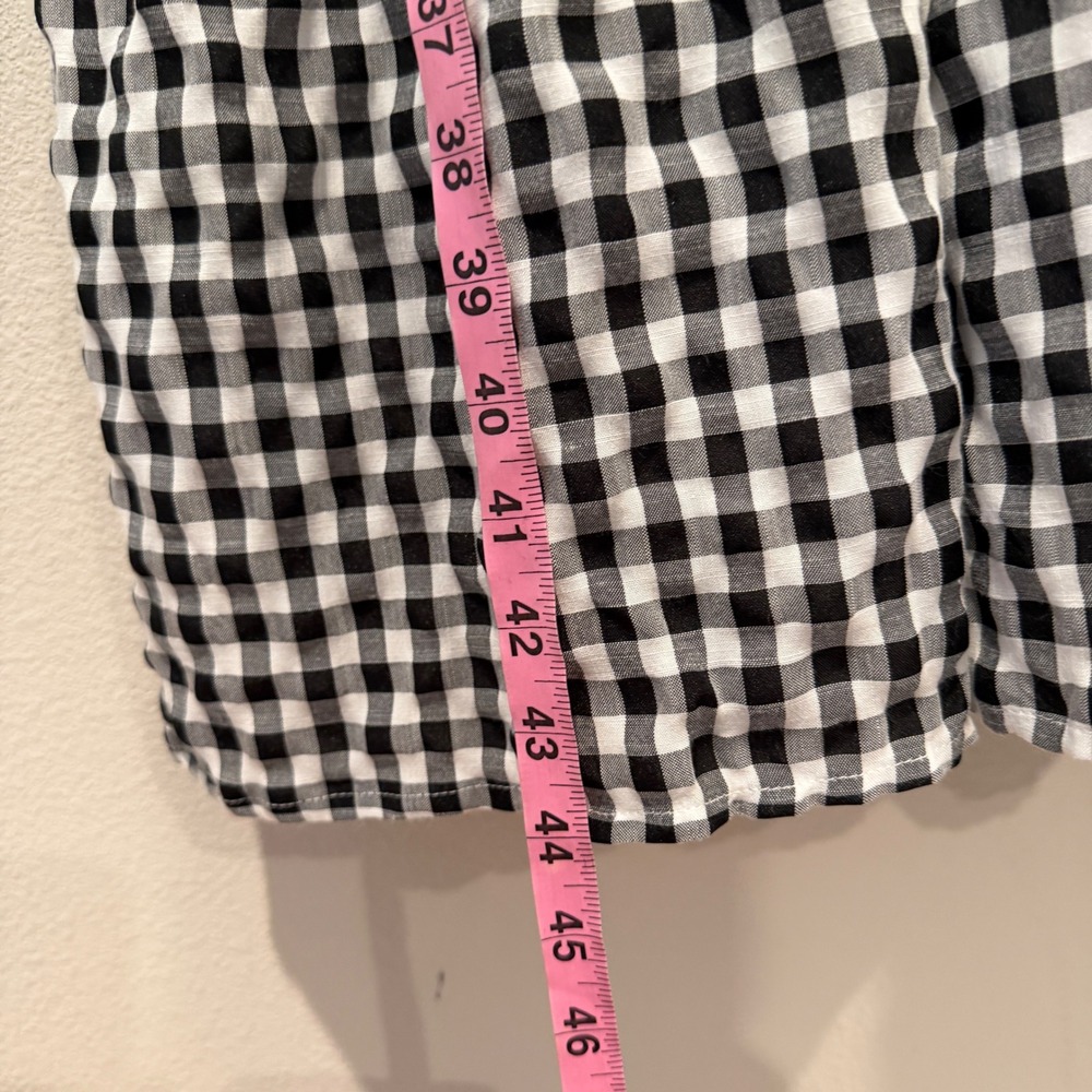 ECOWISH Womens Dress Gingham Cottagecore Picnic Boho Tiered Midi Large - Picture 6 of 8